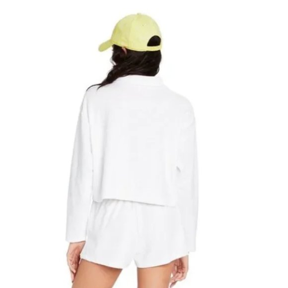 Stoney Clover Lane x Target White Cropped Sweatshirt Medium - Picture 3 of 3